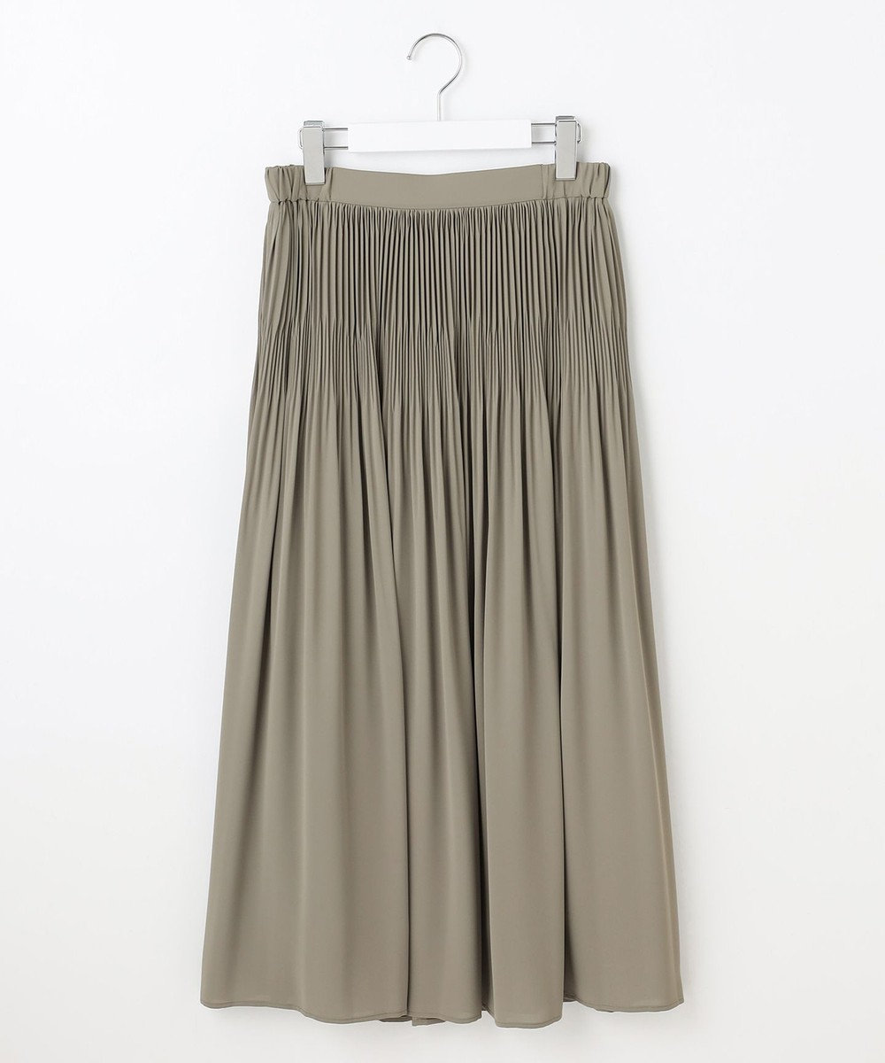 自由区 【セットアップ対応】ライトサテンプリーツ スカート 