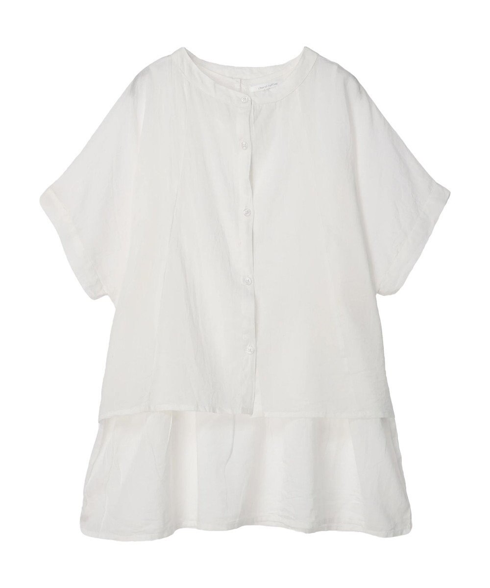 Green Parks インド綿　ＳＥＴ２点レイヤード風ブラウス 