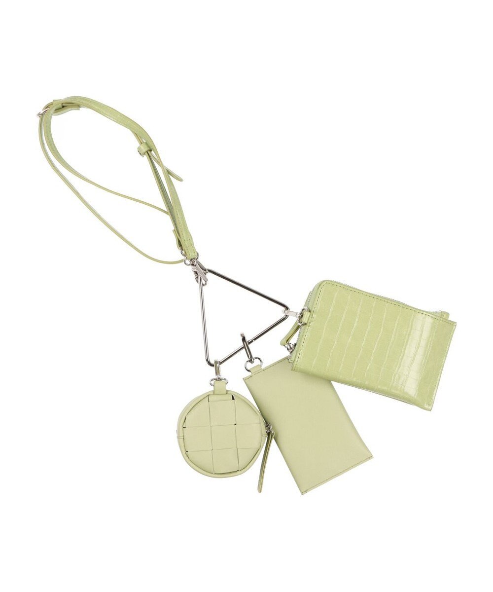 LA BAGAGERIE 【MONICA】トライアングルマルチショルダーバッグ 