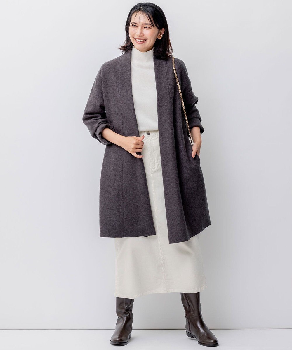 23区 S コンプレストパイル コーディガン 