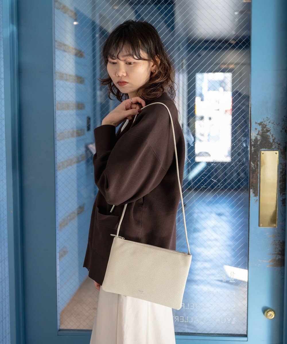 Hekhèr Le Style de Vie 新色追加【日本製】シュリンクレザー スクエアショルダーバッグ 