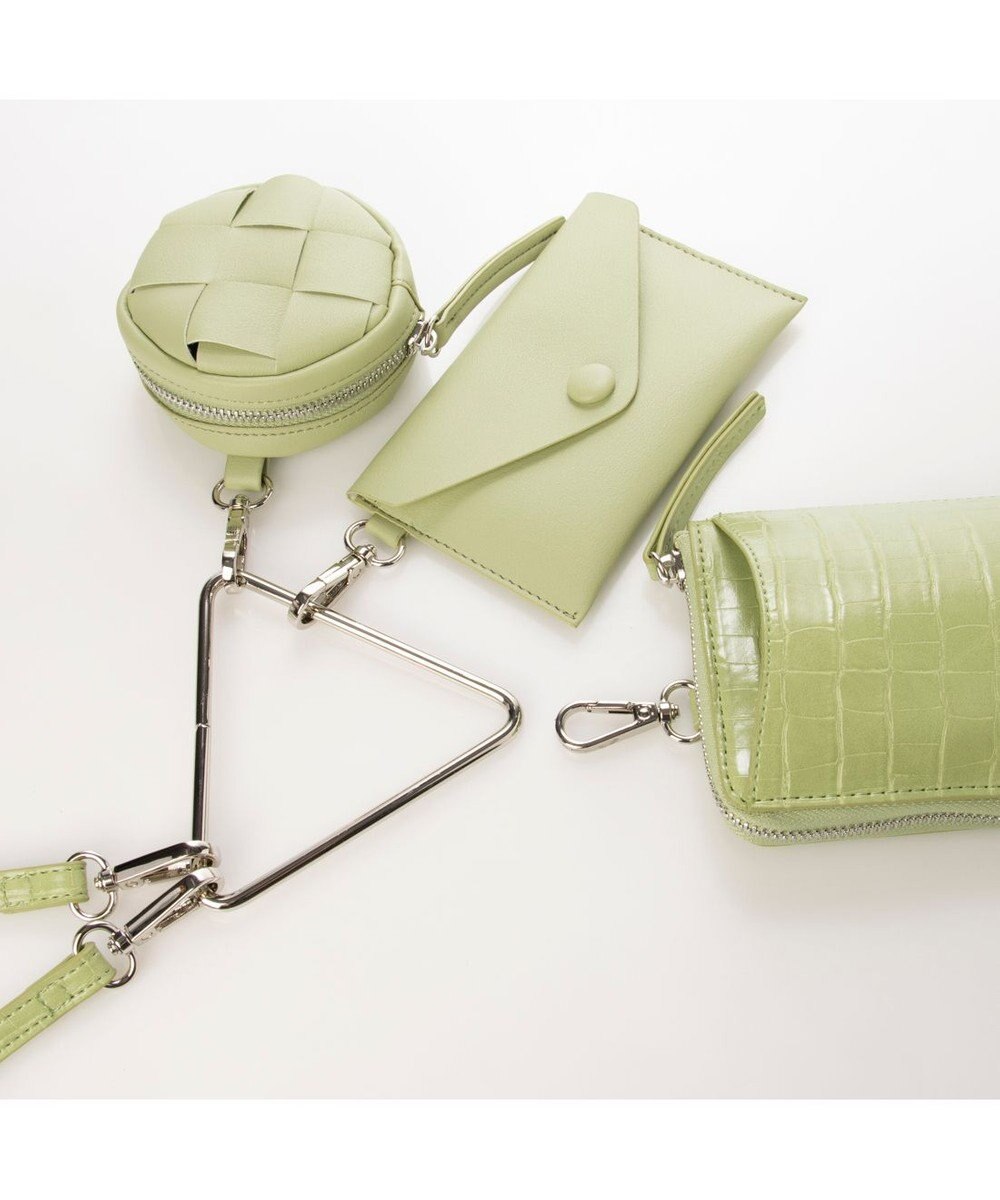 LA BAGAGERIE 【MONICA】トライアングルマルチショルダーバッグ 