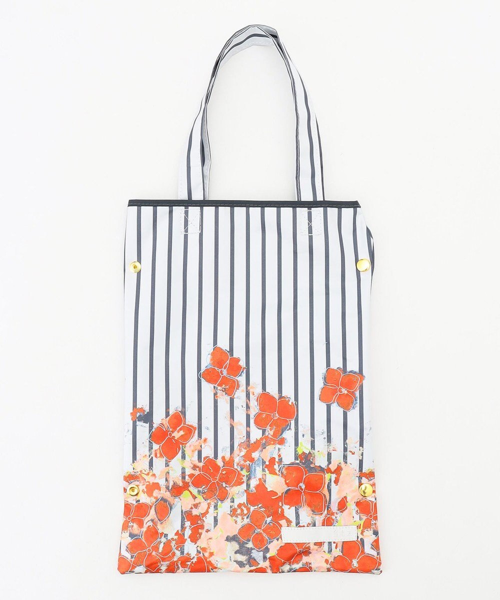 自由区 【UVカット・晴雨兼用】オルタンシアプリント 折りたたみ傘 