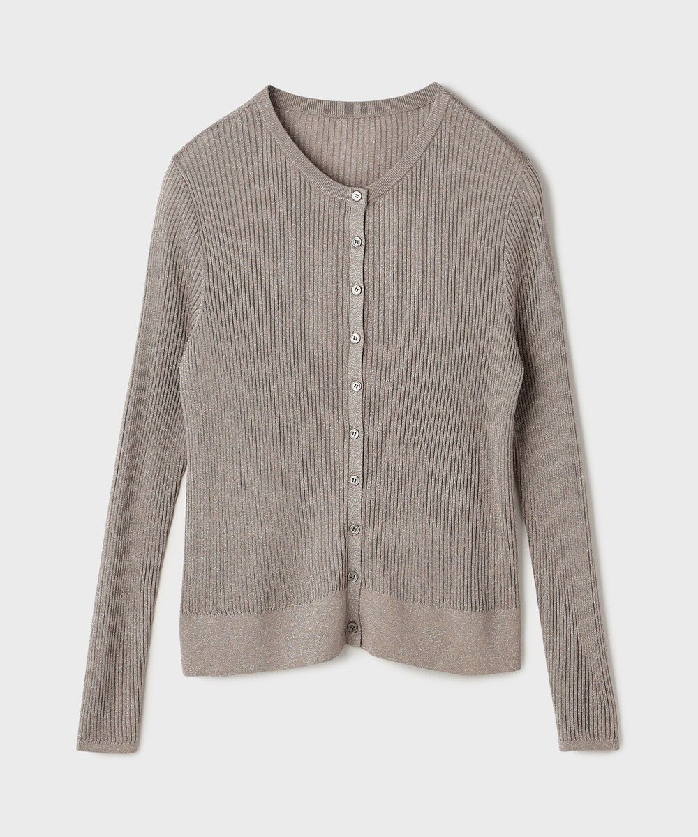 GRACE CONTINENTAL ハイゲージラメニットカーディガン 