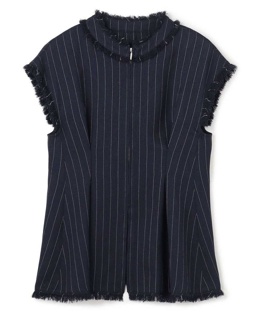 uncrave リネンライクツイル ジレブラウス 