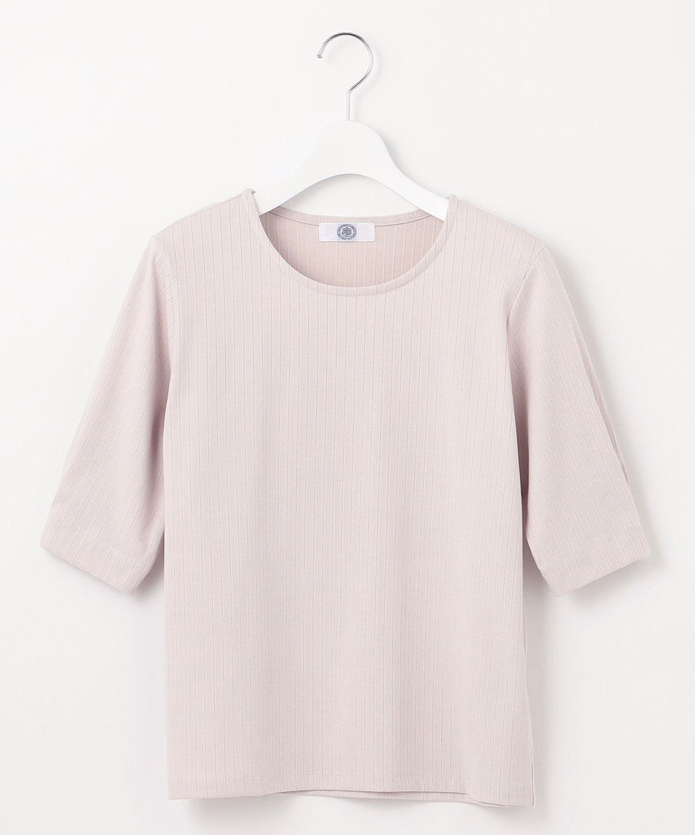 J.PRESS LADIES L ワイドリブジャージー タックスリーブ カットソー 