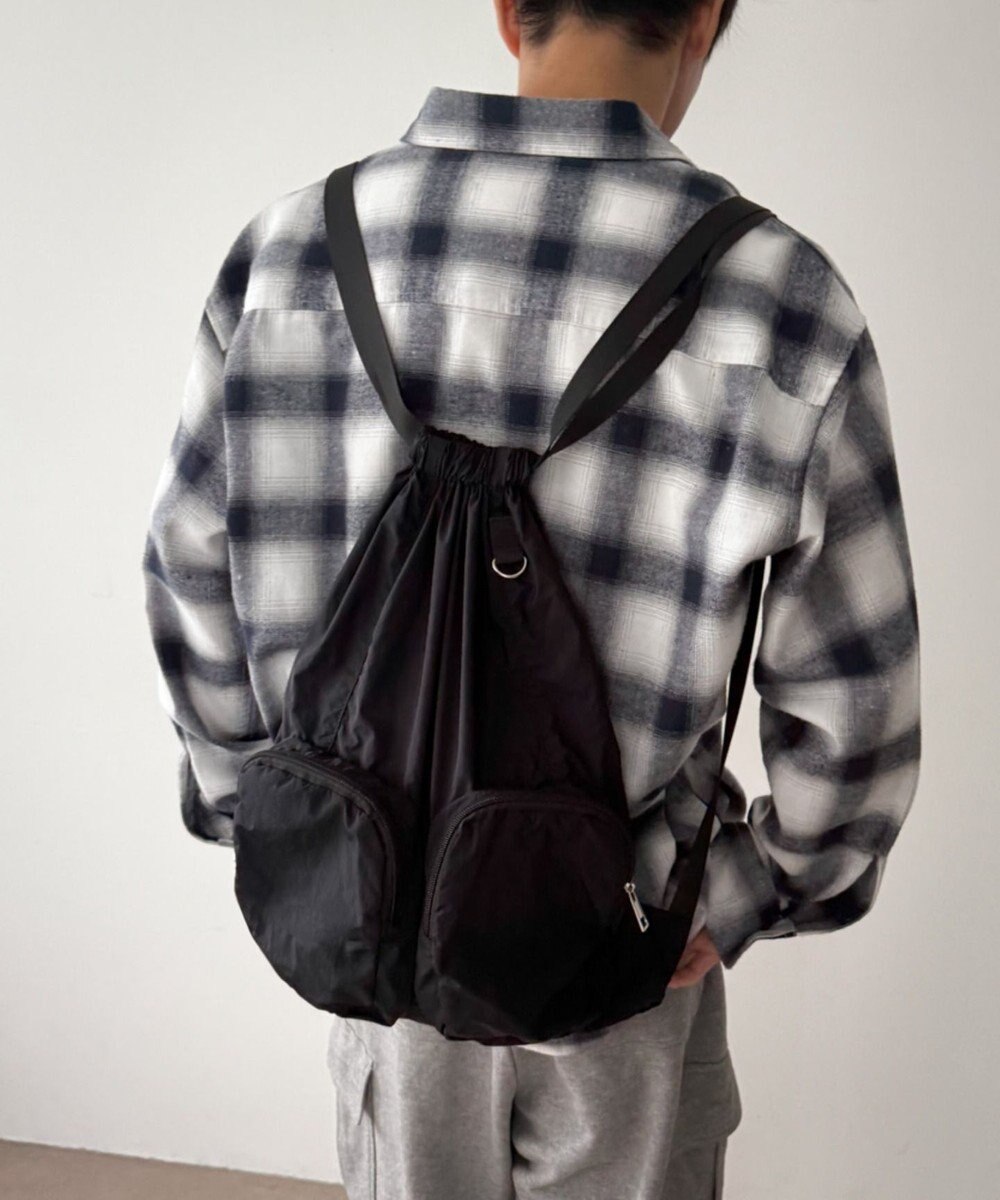 WEGO 【ユニセックス着用ITEM】ポケットデザインナップサック 