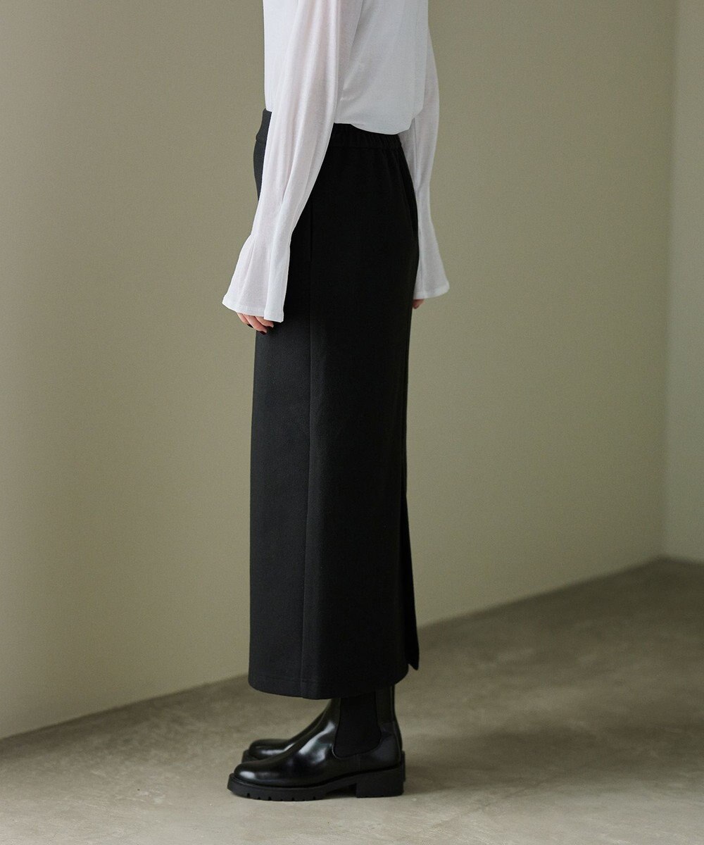 #Newans 【洗濯機可能/セットアップ】ナローシルエットエアリースカート 