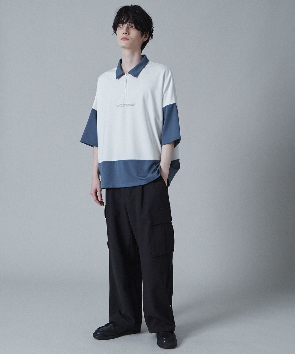 WEGO ドルマンポンチハーフジップT（S） 