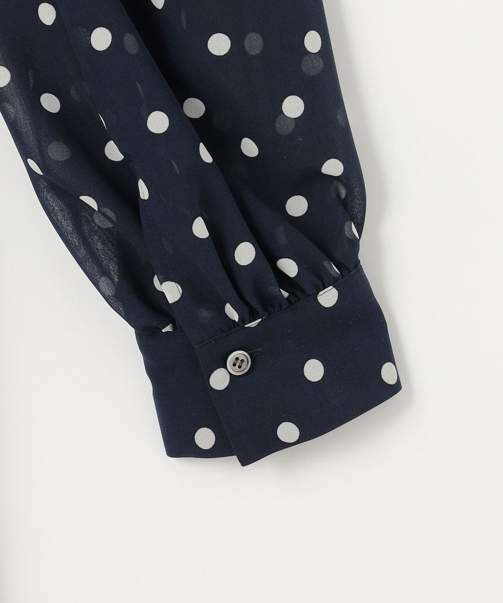 組曲 【前後着用可】シフォンオーガンプリント ボウタイワンピース 