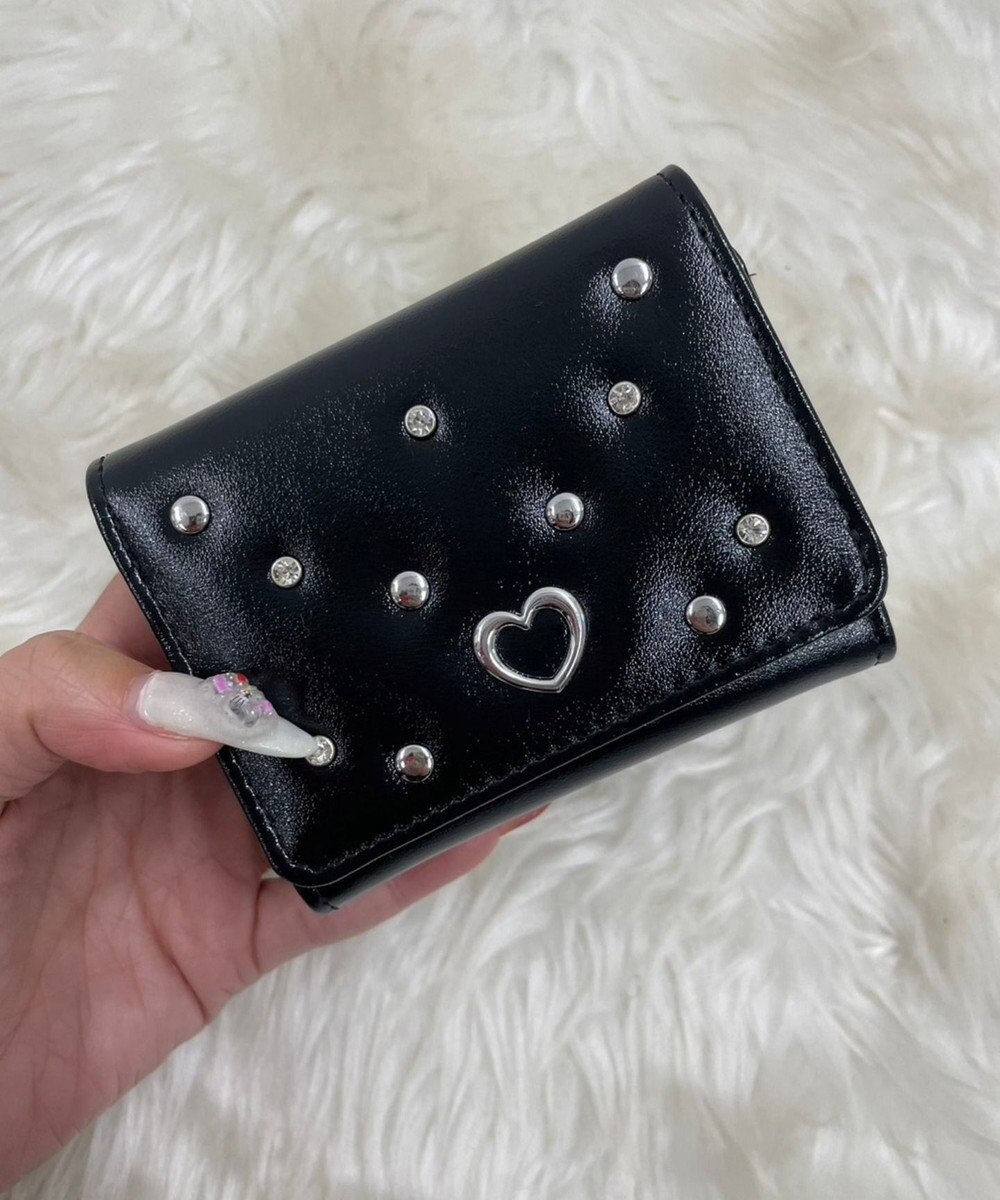 WEGO メタルハートスタッズウォレット 