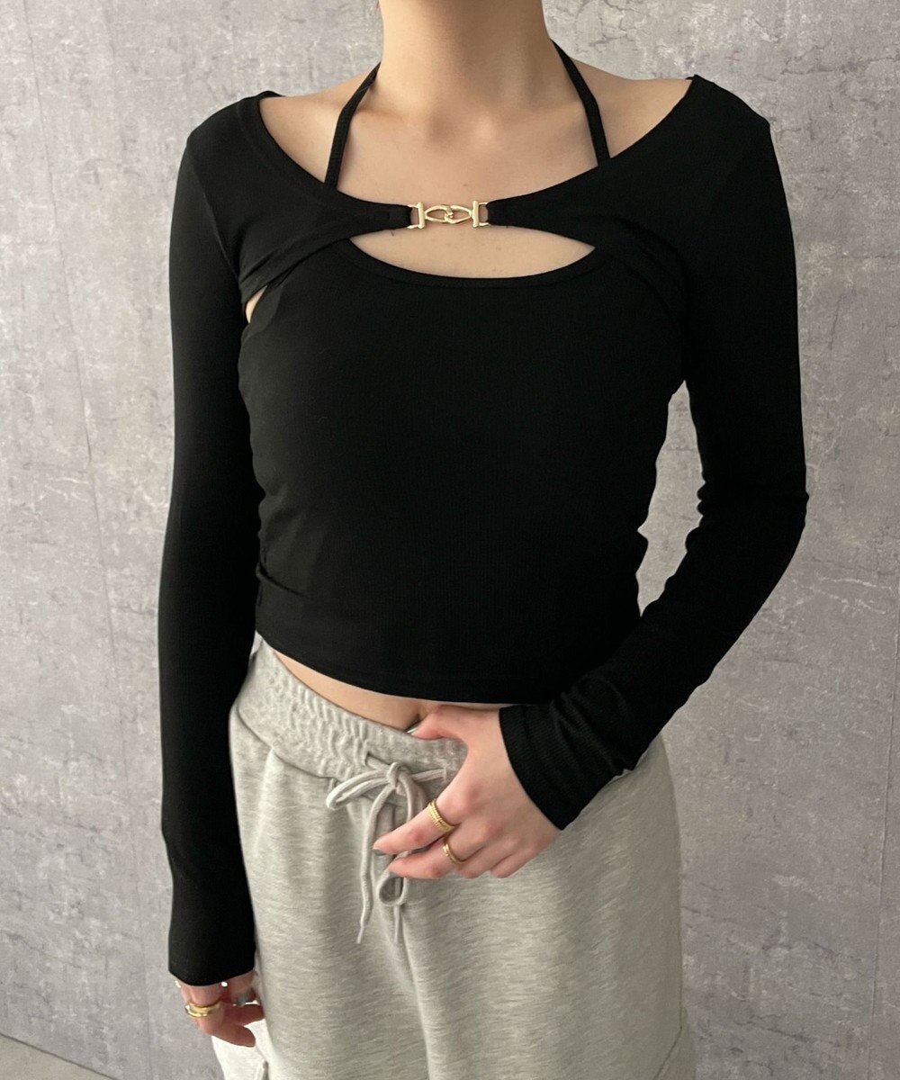 WEGO 【２点セット】カーデ付きアンサンブル 