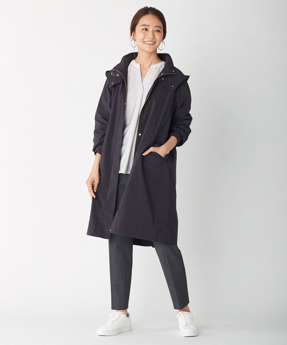 J.PRESS LADIES 【洗える】T/Rアルガンシルク クロップドパンツ 