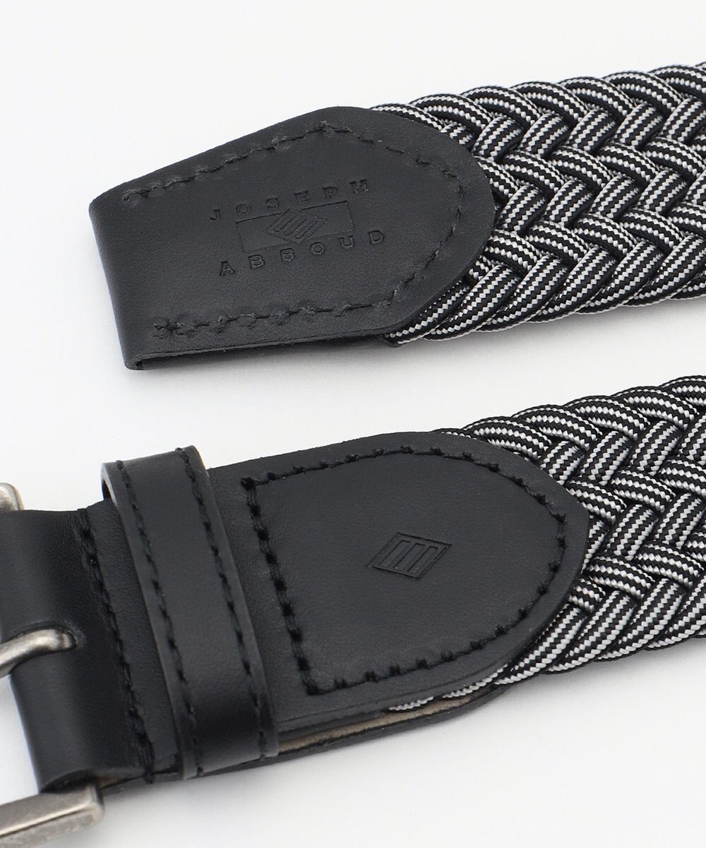 JOSEPH ABBOUD 【イタリア素材・ストレッチ・日本製】 ストレッチミックスブレイズ ベルト 