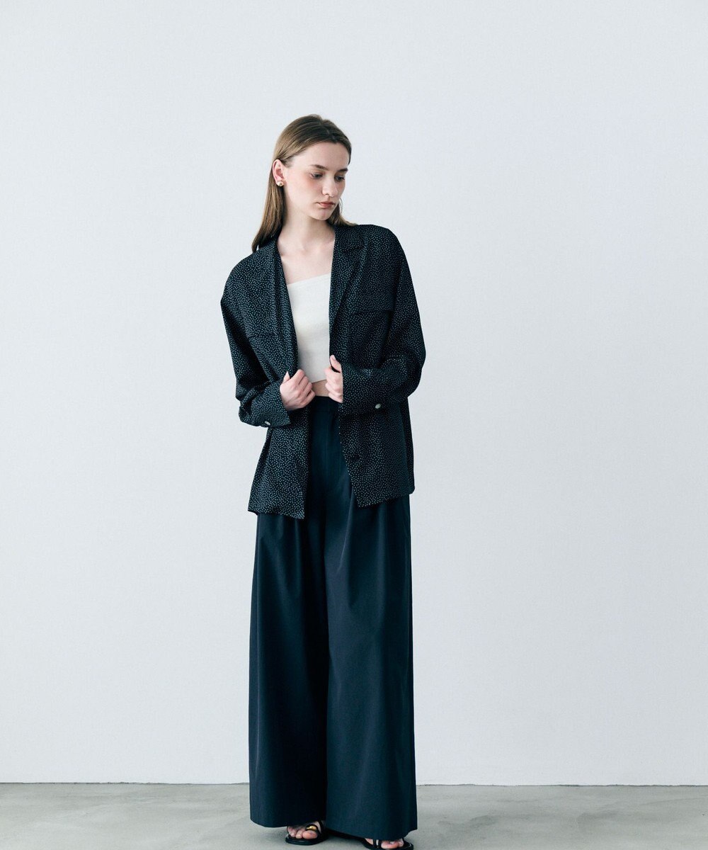 uncrave クールタッチカラータイプライター ワイドパンツ 