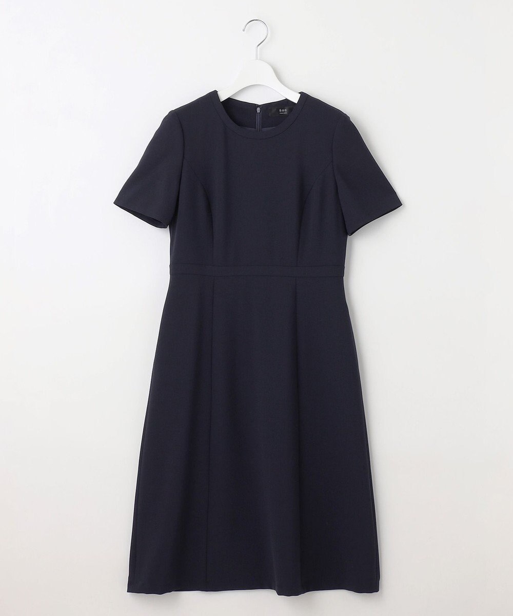 自由区 FORMAL 【お受験/セレモニーに】濃紺洗える/ストレッチワンピース+ジャケット 