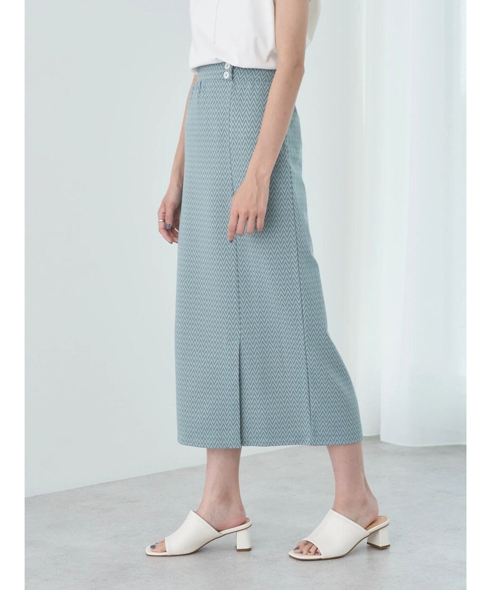 earth music&ecology シェブロン柄タイトスカート 