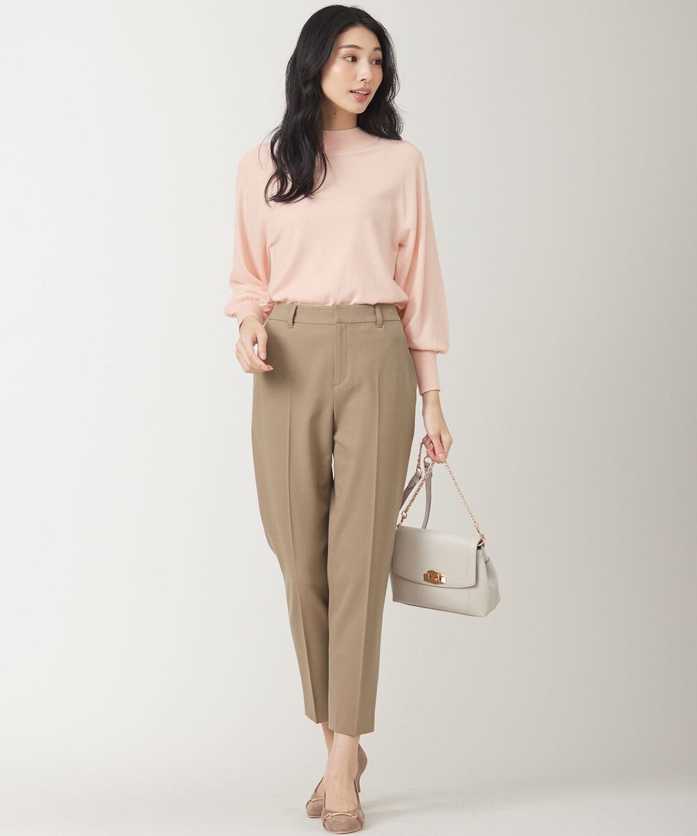 ANY SIS 【洗える】カシミヤブレンドパフ袖 ニット 