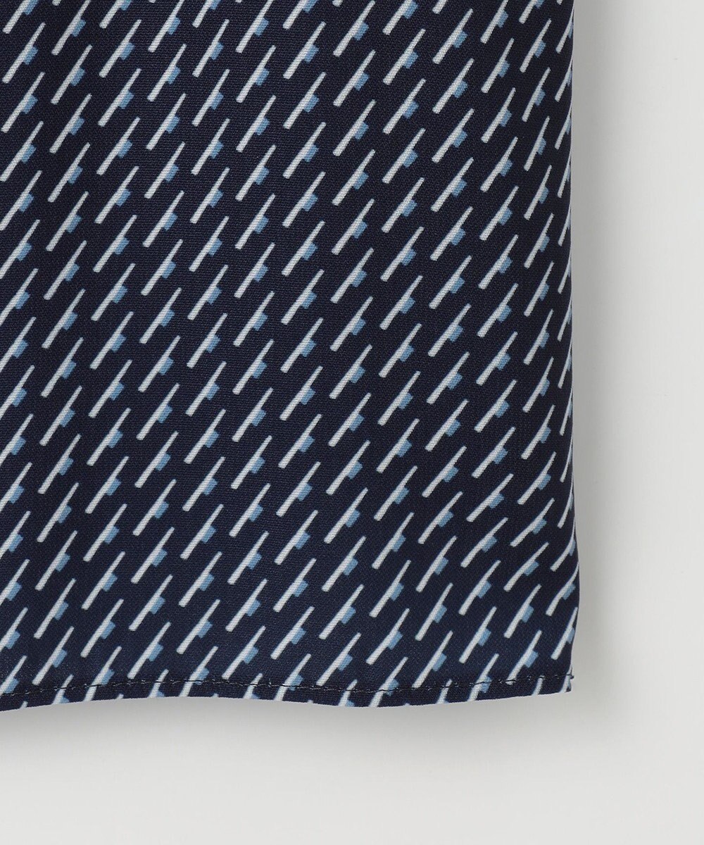 J.PRESS LADIES 幾何プリント モックネック カットソー 