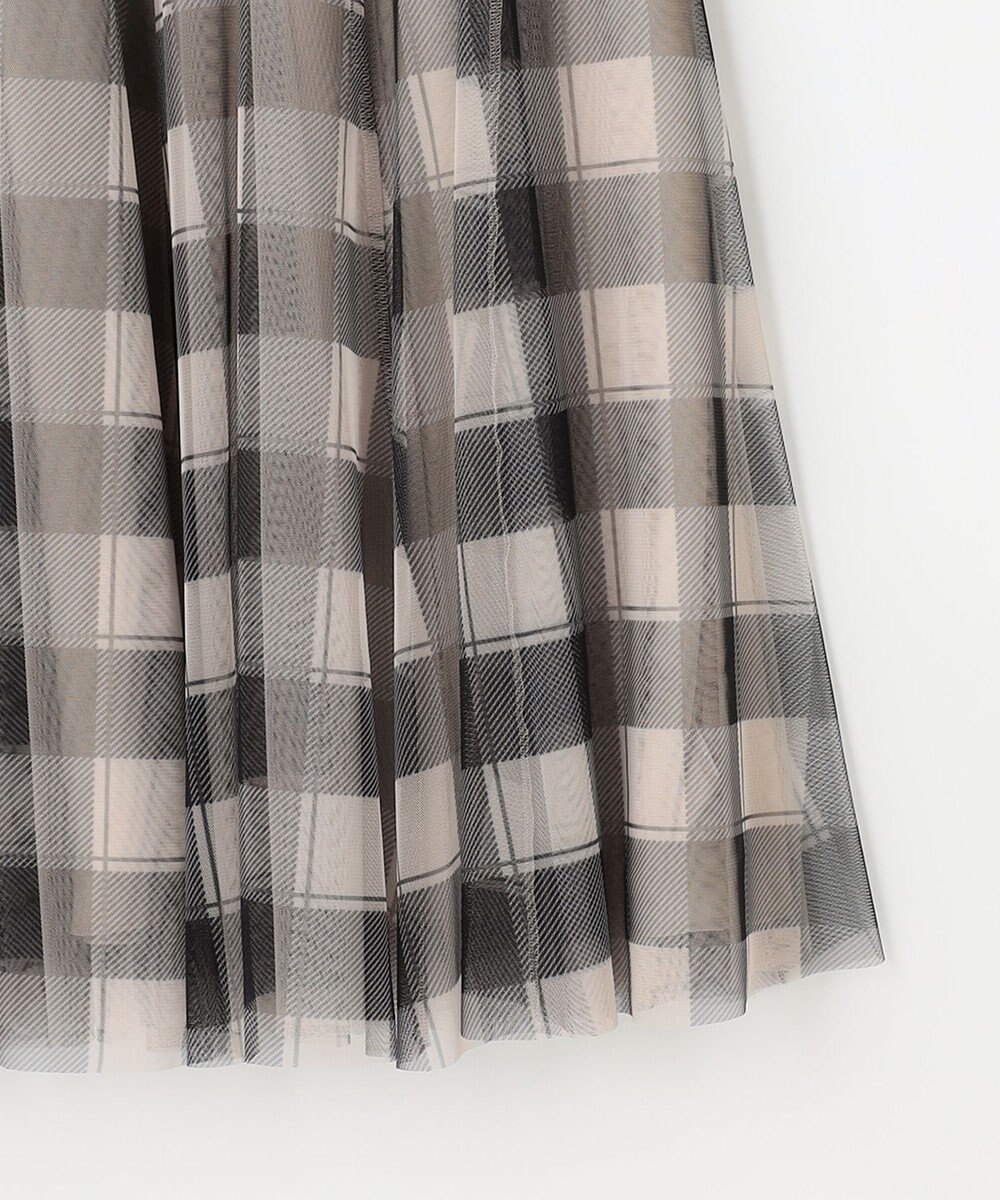 ANY SIS 【美人百花7月号掲載】2WAYチェックチュールリバーシブル スカート 