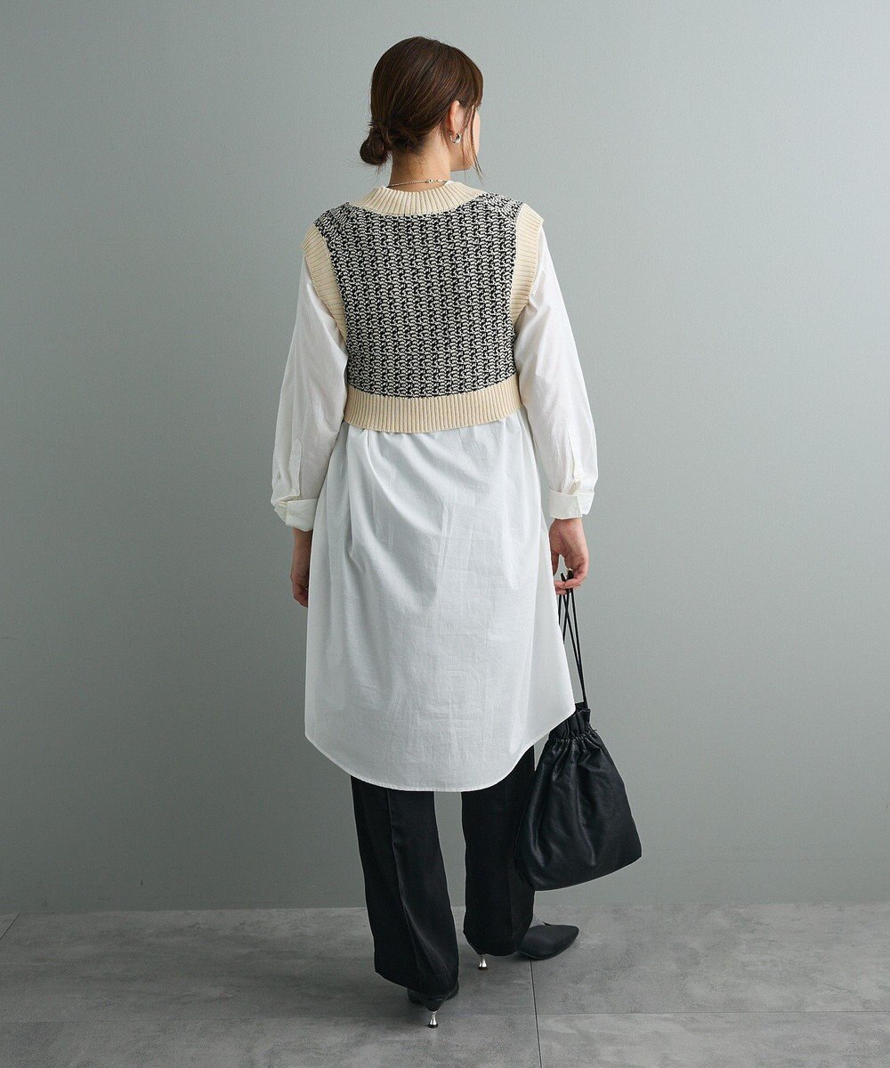 CRAFT STANDARD BOUTIQUE ジャガードショートニットベスト 