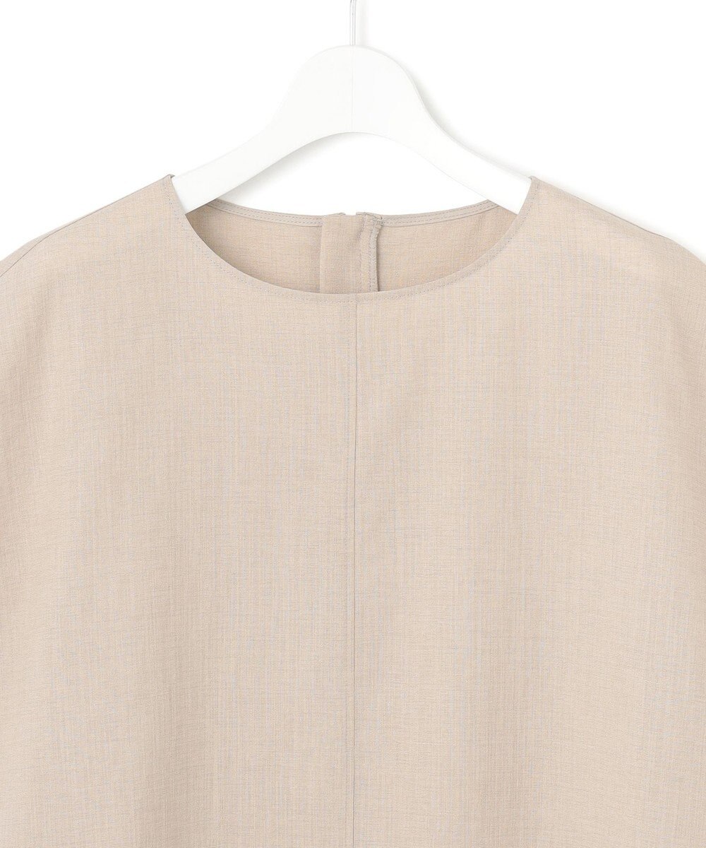 23区 【洗える】トリアセスラブストレッチ フレンチスリーブ ブラウス 