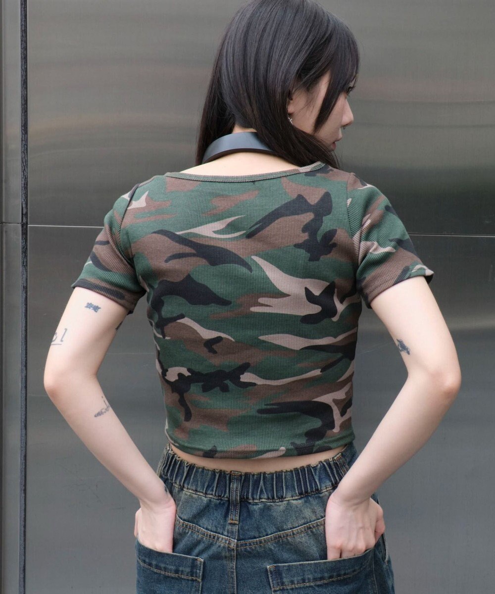 WEGO グラフィックレースアップちびT 