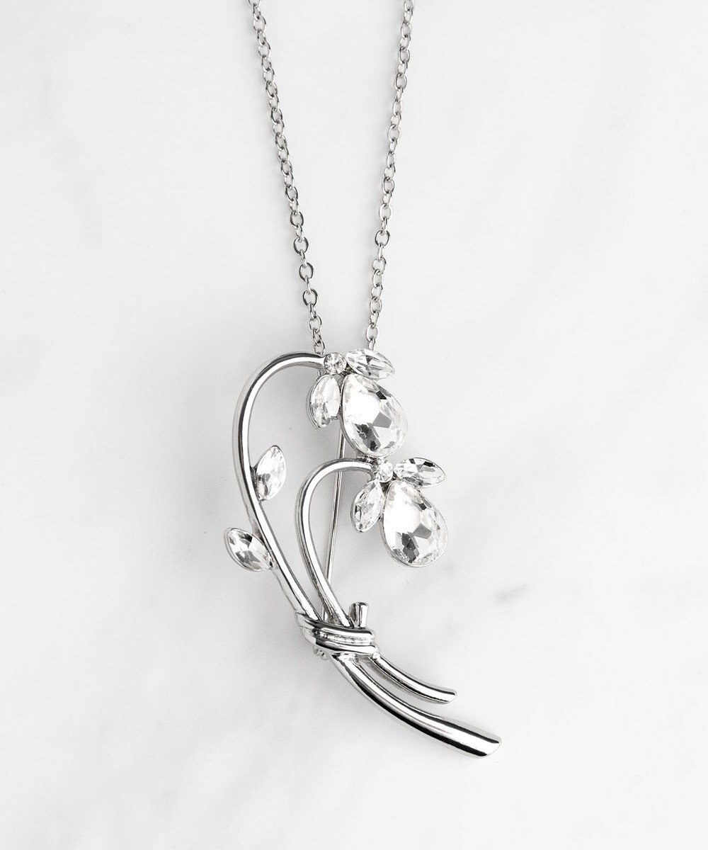 TOCCA RIBBON＆FLOWER BROOCH NECKLACE 2セット ブローチネックレス 