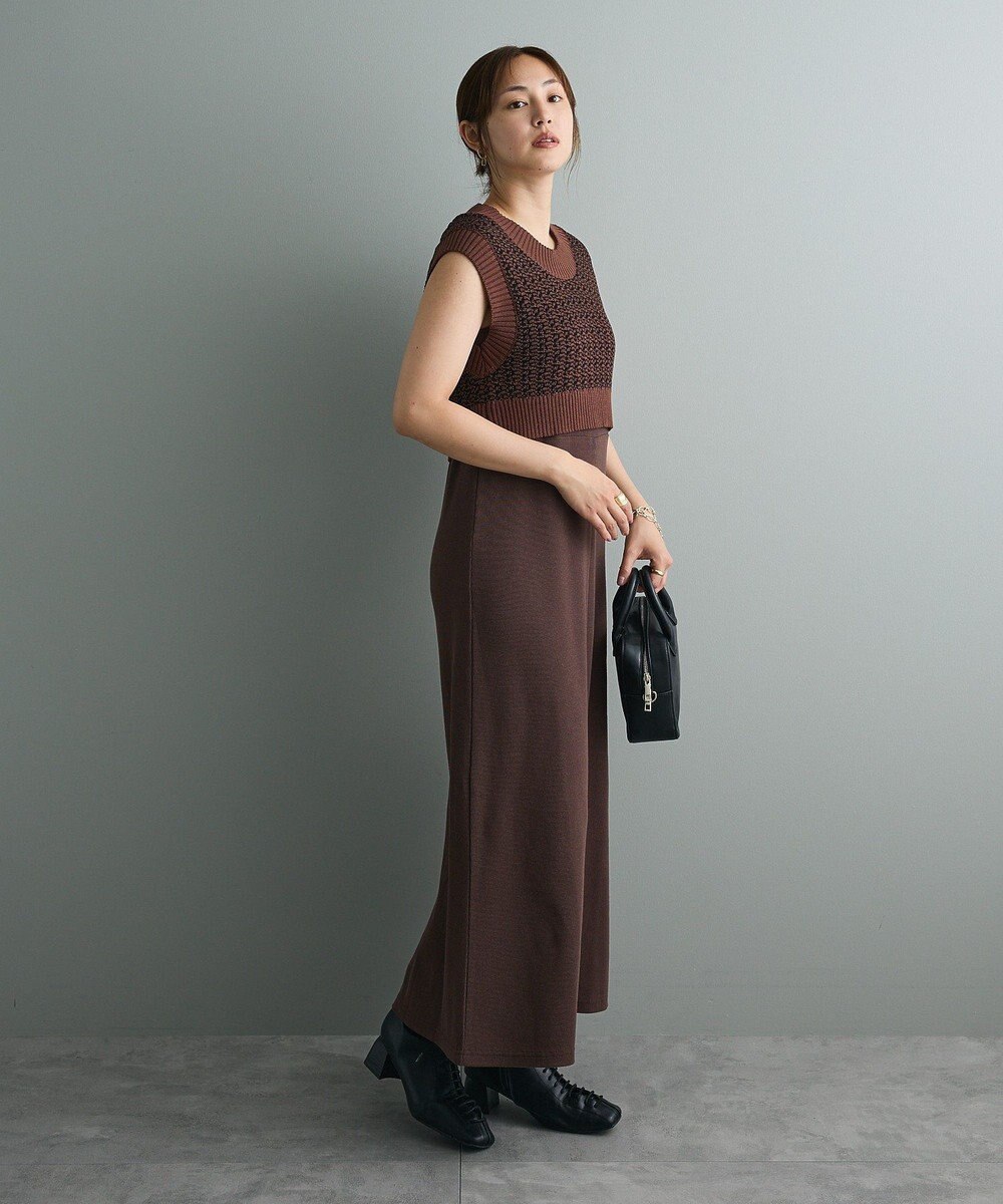 CRAFT STANDARD BOUTIQUE ジャガードショートニットベスト 