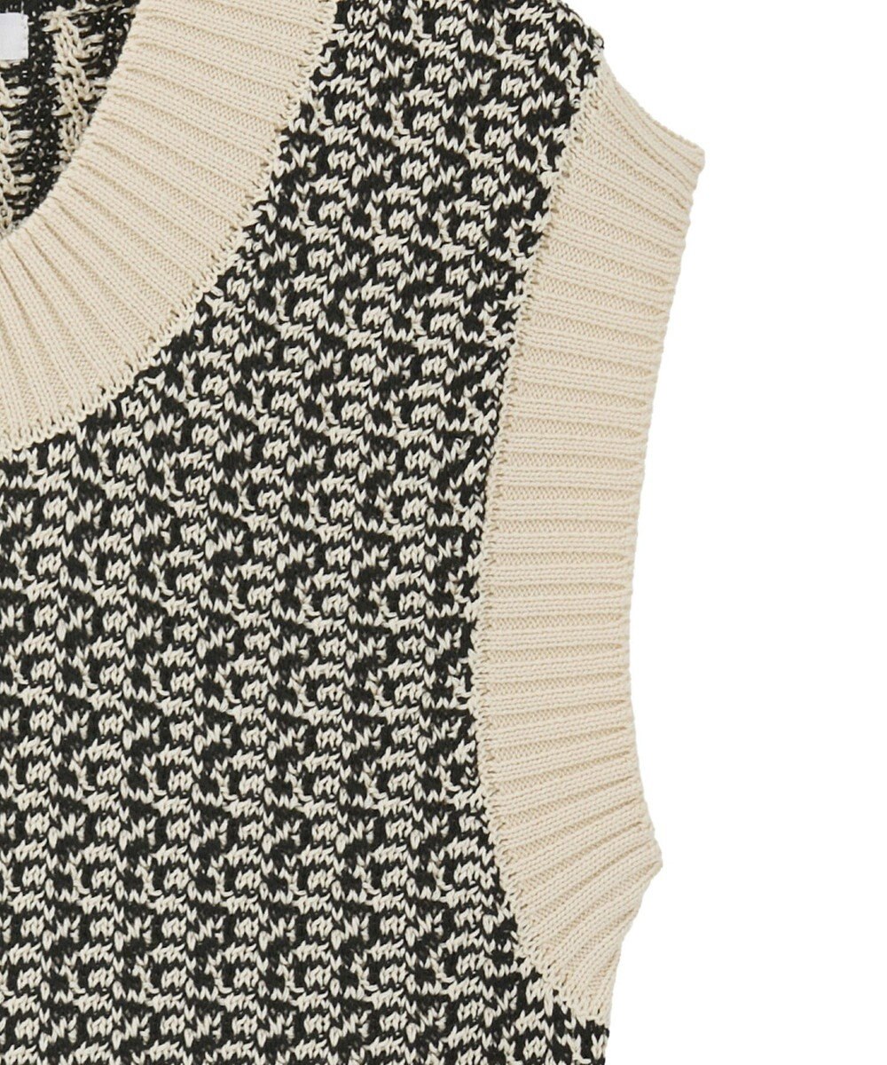 CRAFT STANDARD BOUTIQUE ジャガードショートニットベスト 
