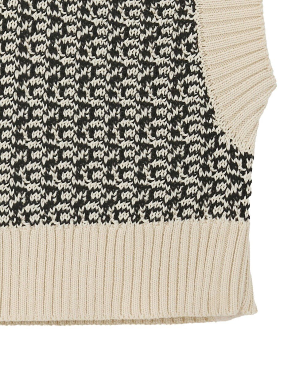 CRAFT STANDARD BOUTIQUE ジャガードショートニットベスト 