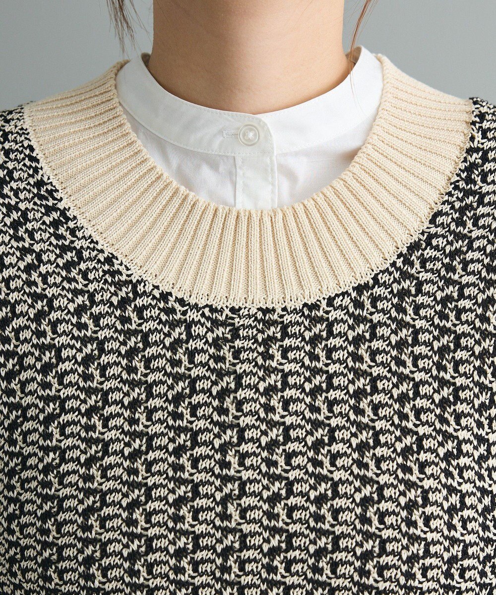 CRAFT STANDARD BOUTIQUE ジャガードショートニットベスト 