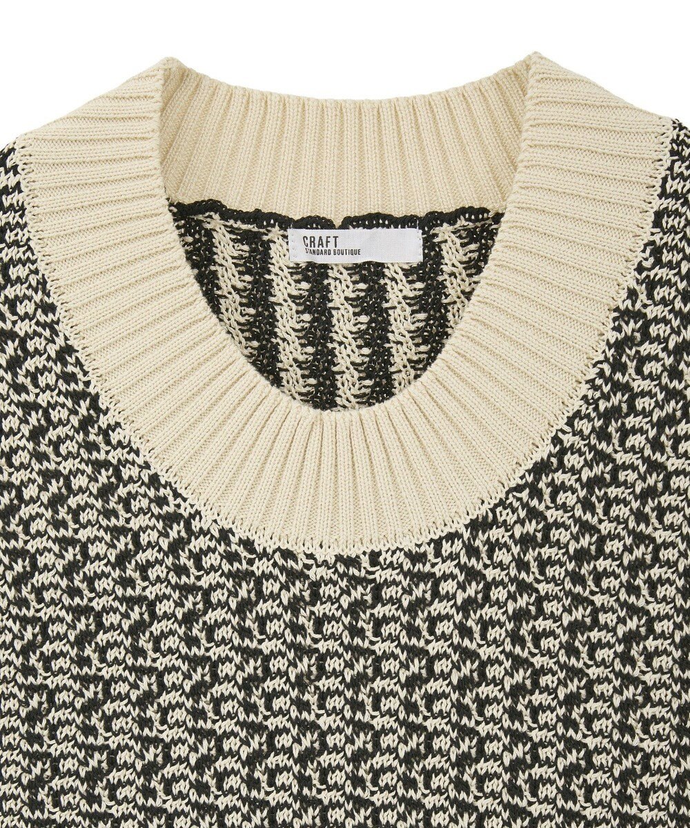 CRAFT STANDARD BOUTIQUE ジャガードショートニットベスト 