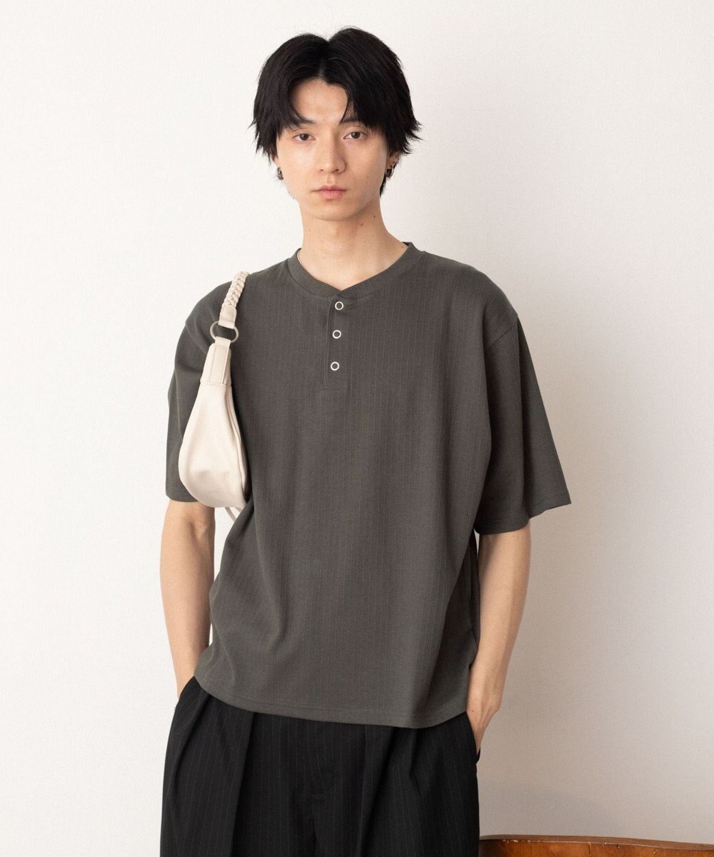 WEGO リングドットヘンリーネックリブT（SS） 