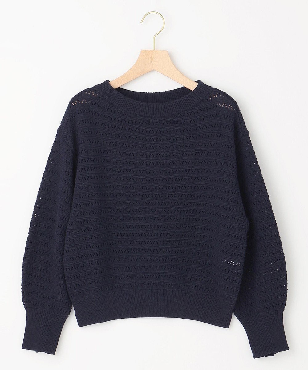 組曲 S 編地切替ドルマンプルオーバー ニット 