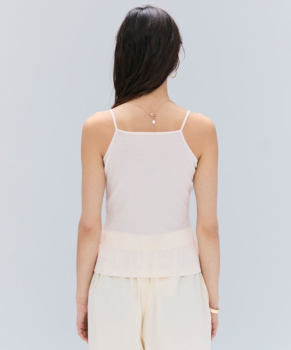 BEIGE， 【洗える・Oggi 10月号掲載】MARINO / コットンリブキャミソール 