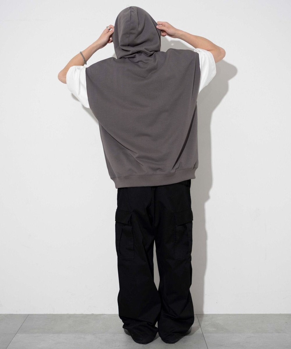 WEGO 【ユニセックス着用ITEM/手洗い可】ロゴノースリーブパーカー 