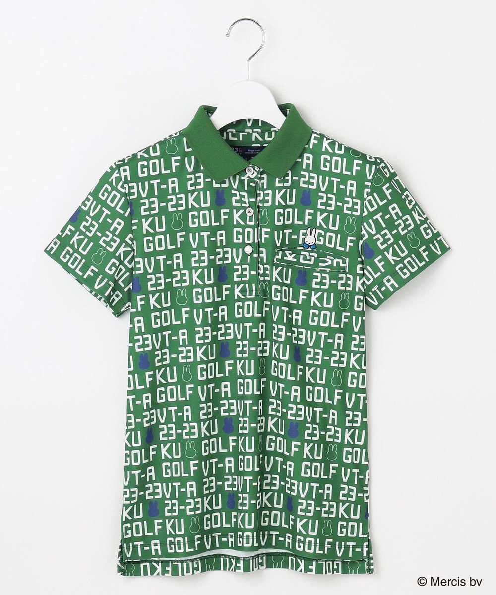 23区GOLF 【WOMEN】【吸水速乾/UVカット】ミッフィーロゴポロシャツ 