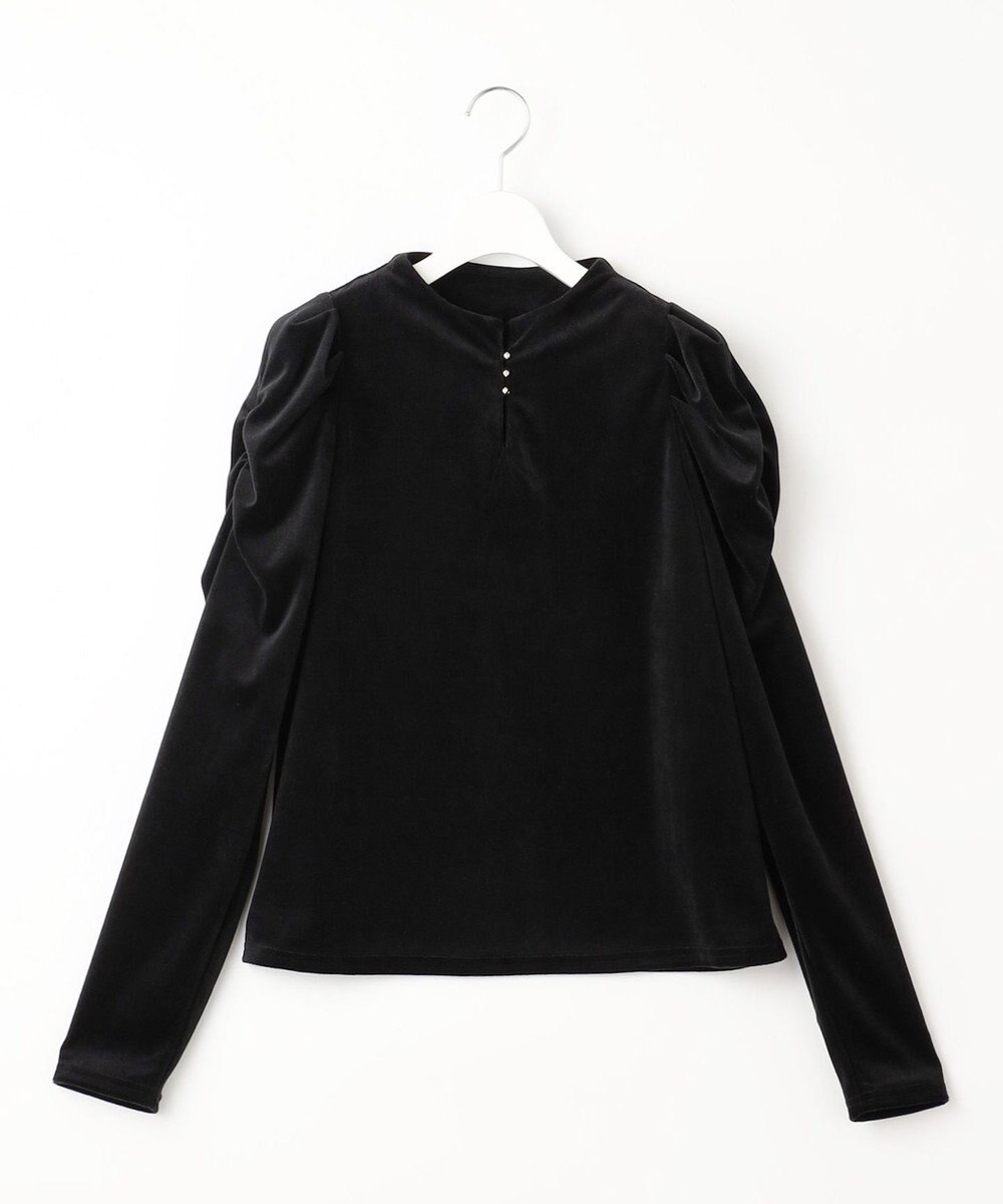 Feroux 【古畑星夏さん着用】ギャザーショルダーベロア プルオーバー 