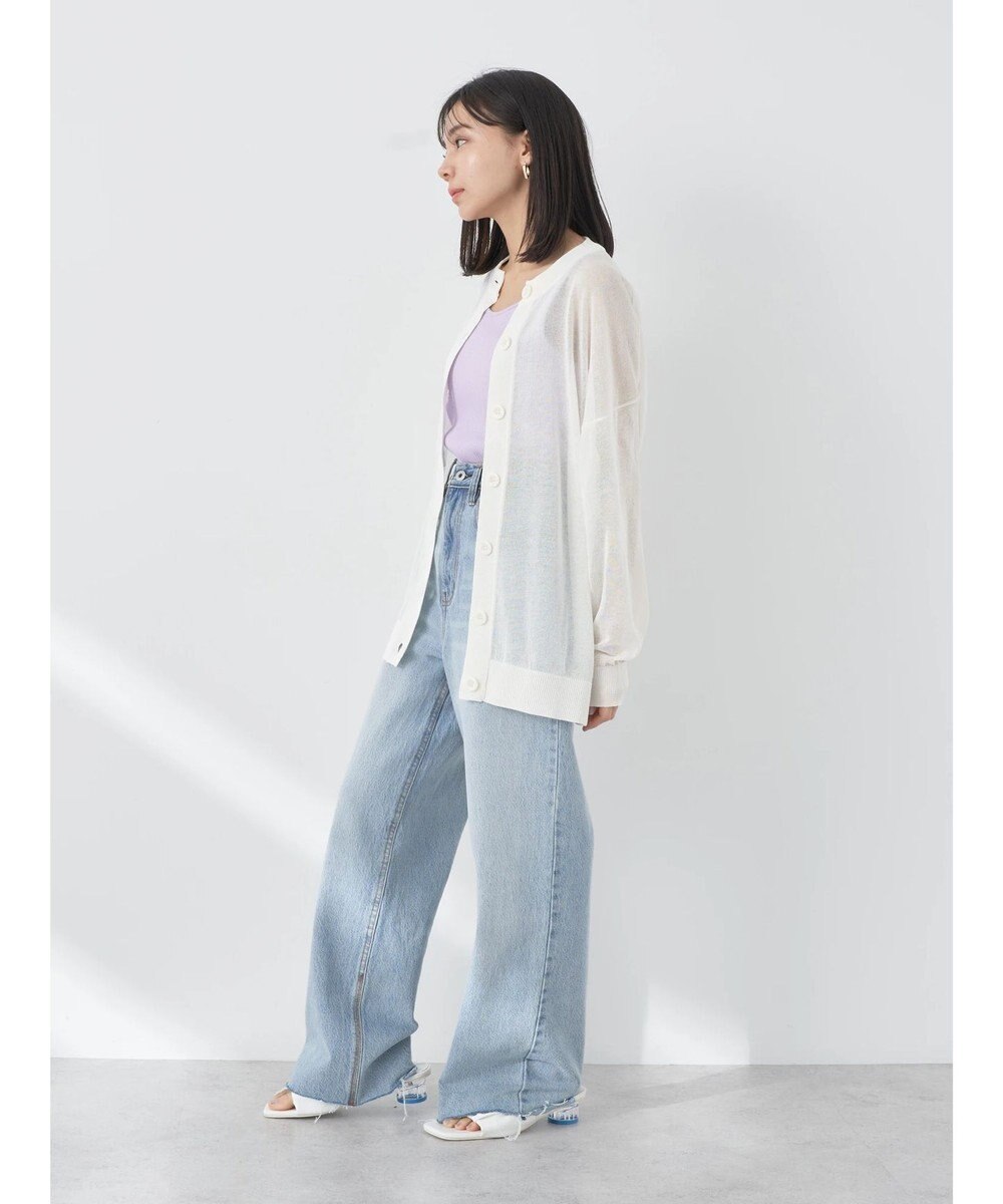 earth music&ecology シアーニットカーディガン 