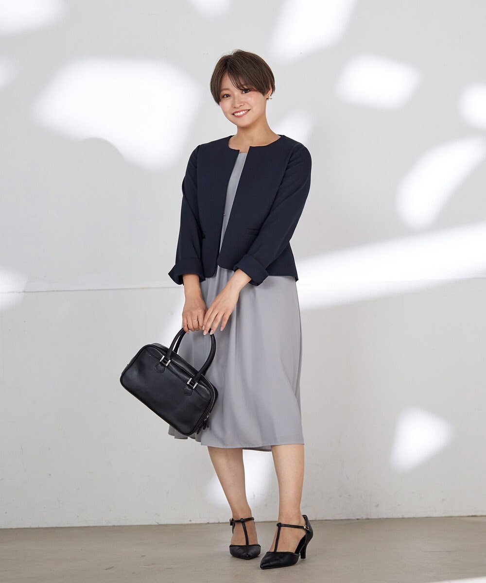 Tiaclasse 【洗える】スタイルアップも叶うピンタックワンピース 