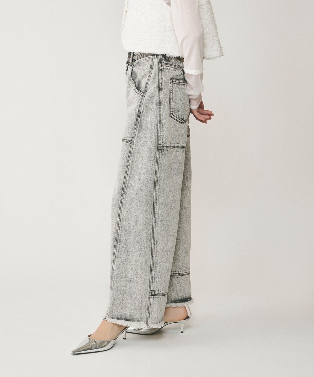 GRACE CONTINENTAL ライン切替デニムパンツ 