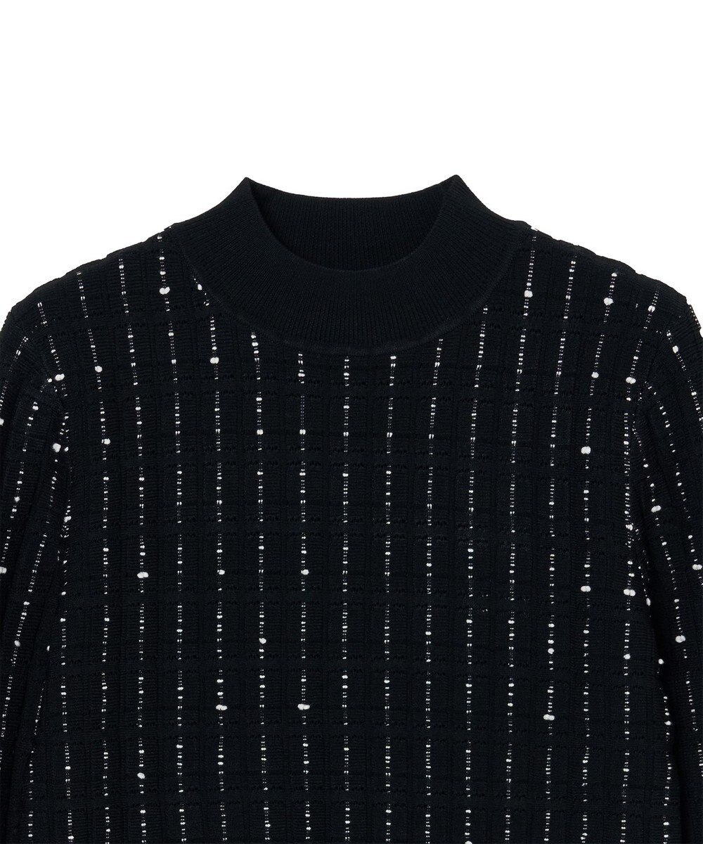 JOSEPH 【洗える】フラグメントストライプ　モックネックニット 