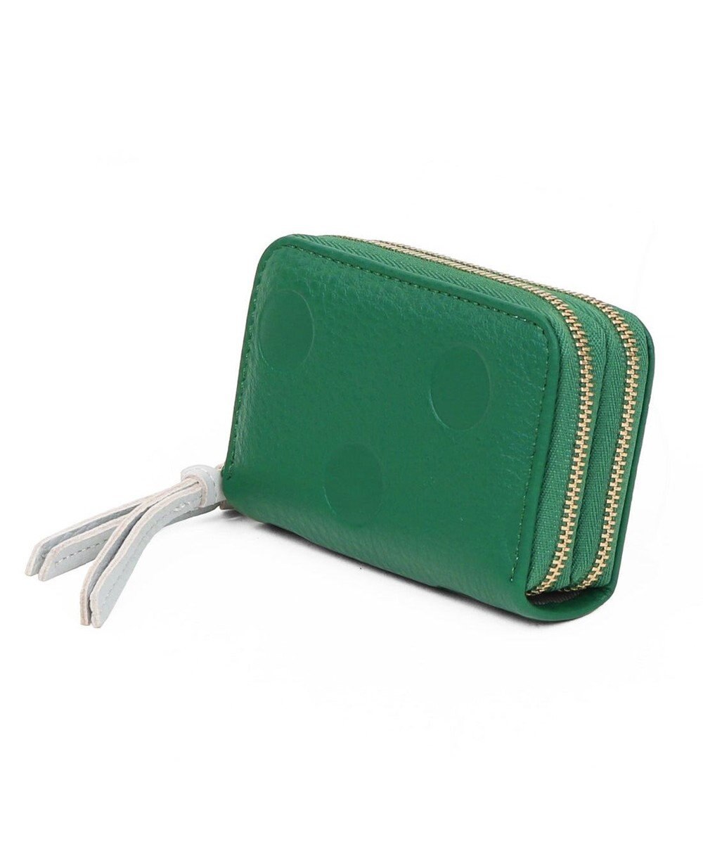 UNBILLION ペルケ perche / ドット型押し・ジャバラカードキーケース 