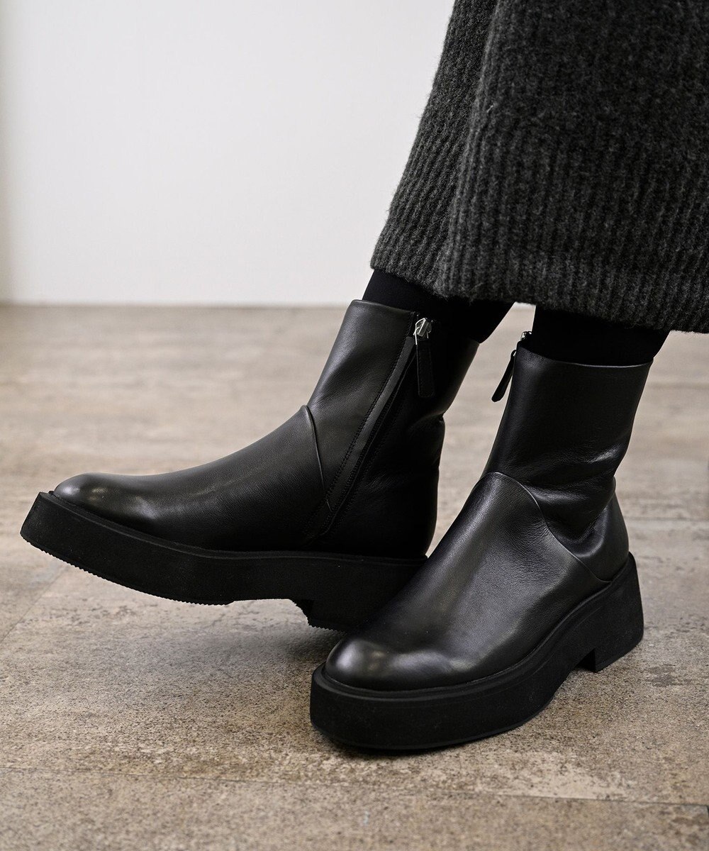 APOM プラットフォームサイドジップブーツ50 
