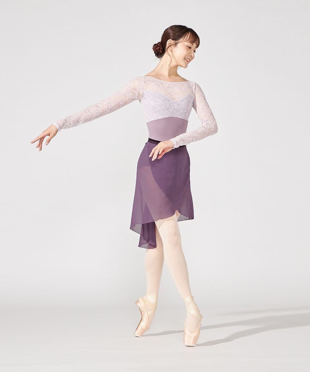 Chacott 【Nela ライン】ロングスリーブレオタード 