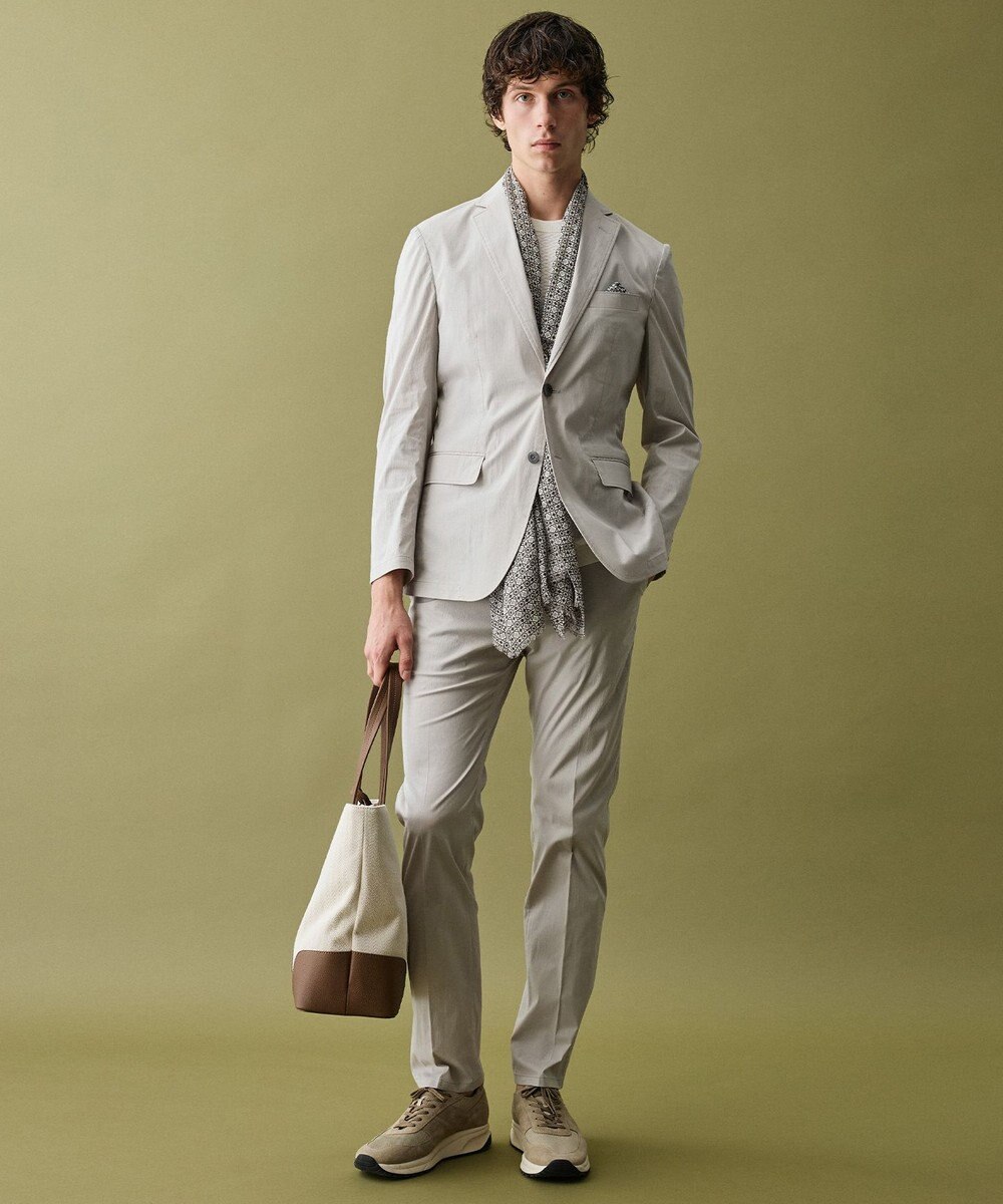 JOSEPH ABBOUD 【ストレッチ/軽量/Eco撥水/オーガニックコットン使用】マイクロピケストレッチジャケット 