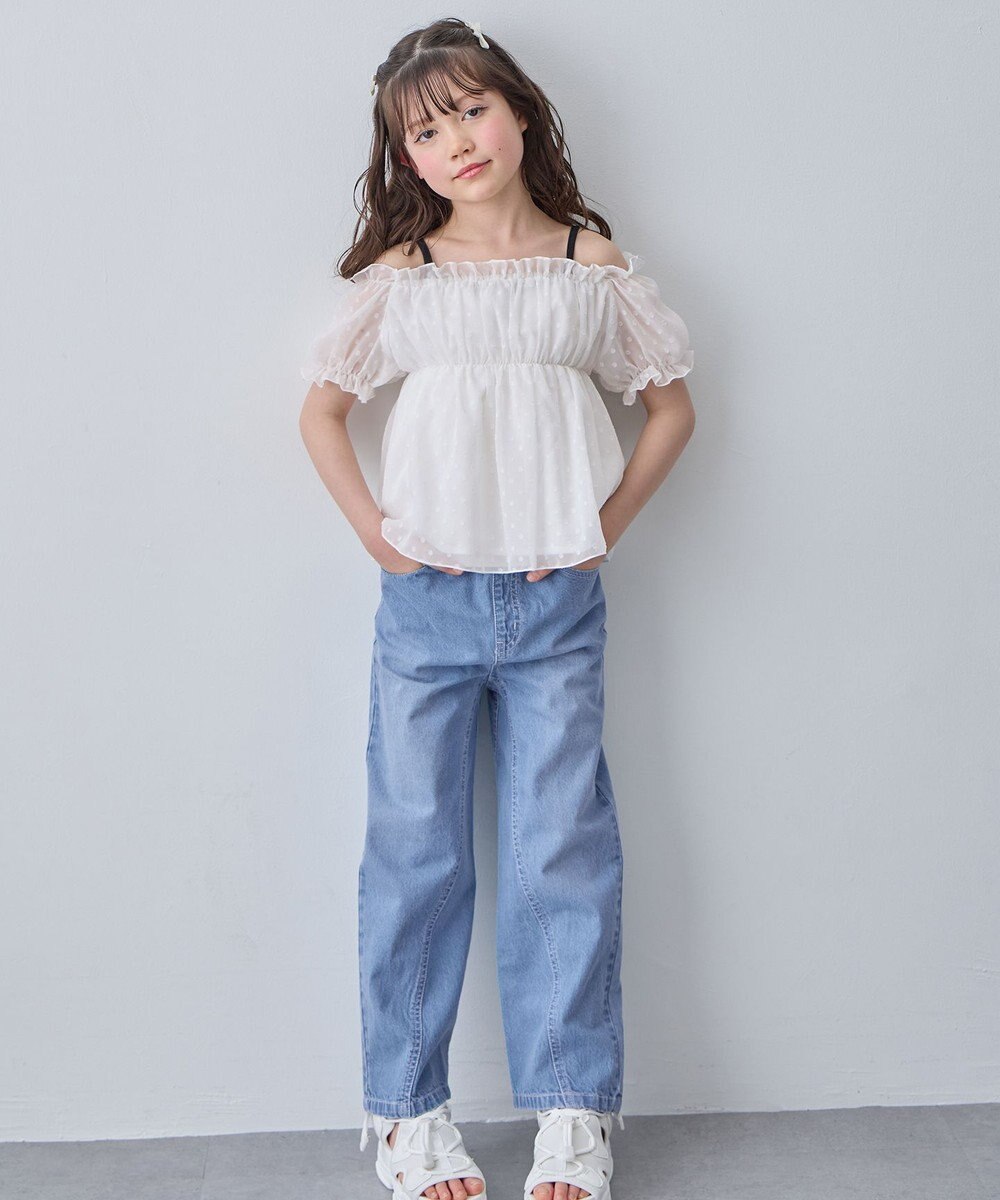 ANY KIDS 【一部店舗/WEB先行販売アイテム】2WAY シアードビーブラウス 