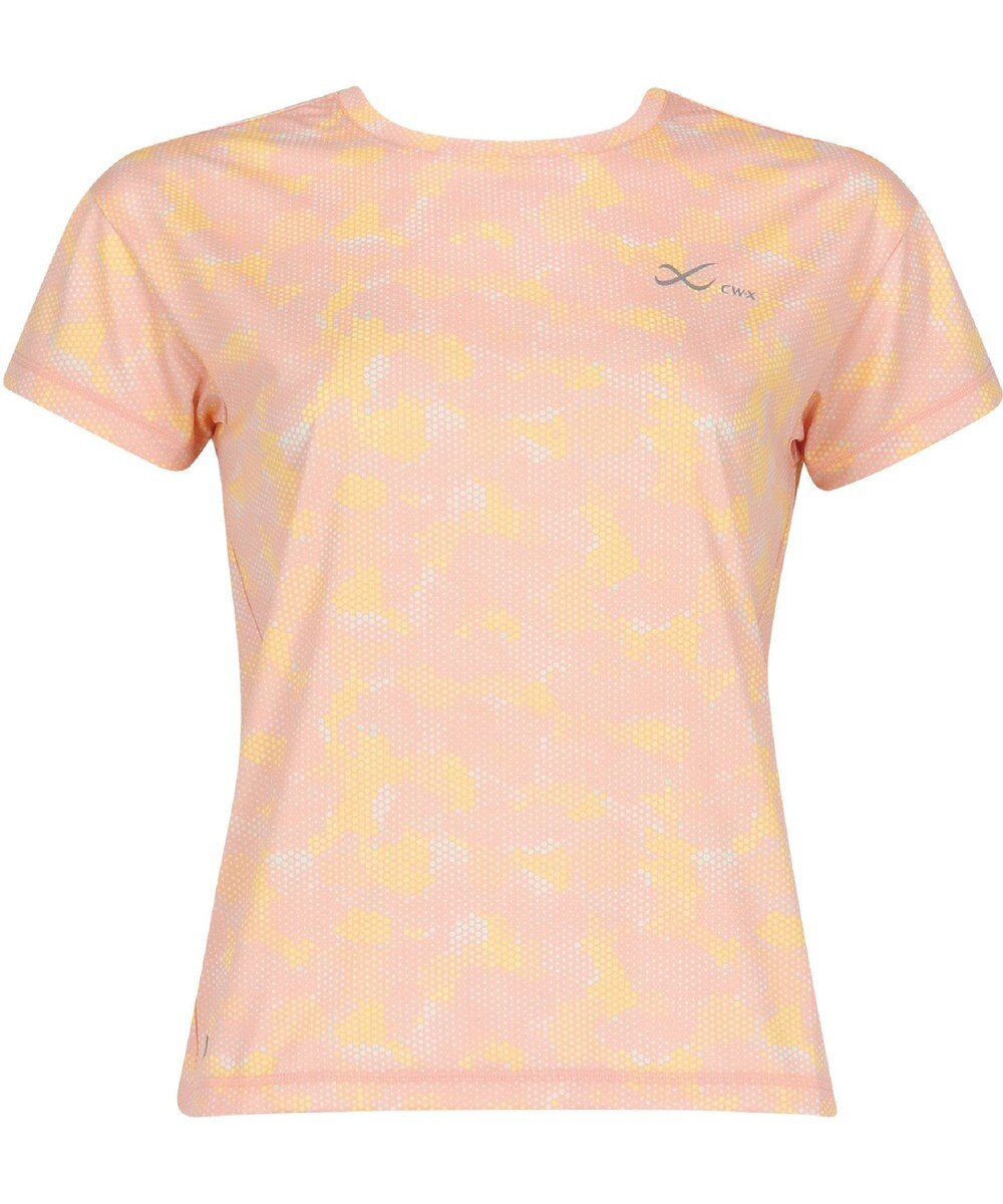 CW-X 【WOMEN】 CW-X トップス 【薄軽ランニングシャツ】 半袖 3分袖 Ｕネック 吸汗速乾性(本体) レディース DLY155 /ワコール 