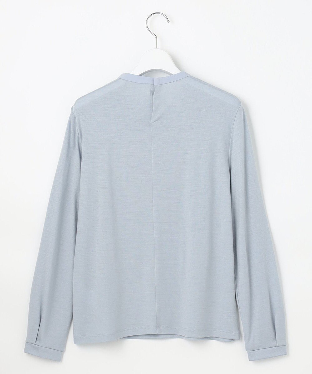 J.PRESS LADIES ウォッシャブルウール タック ドットレース カットソー 